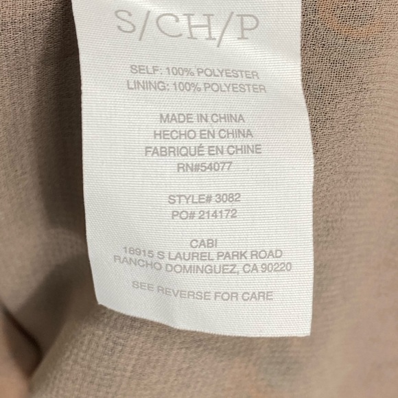 Cabi Arabesque Boho Print Gray Orange  #3082 Sz S - Picture 7 of 8